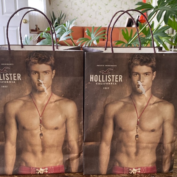 2012 Hollister Male Model Swimsuit Shopping Bags Set of 2 - Picture 5 of 12